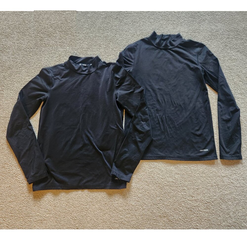 🏈 Tek Gear Dry Tek Base Layer – Boys Size Large (14/16), Two-Pack, Black 🏒